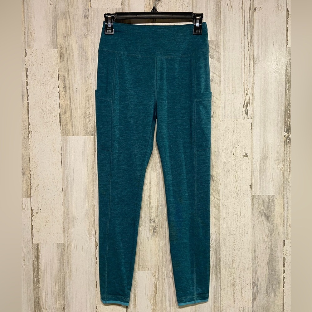 NWT Vineyard Vines Deep Juniper Heathered Performance Leggings Small